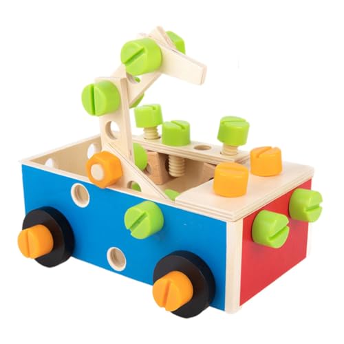 JOINPAYA 1 Satz Nuss-werkzeugkasten Nuss Spielzeug Kinder-Kits Kinder Tylonal Montessori-schraubendreherplatine Werkzeugspielzeug Reparieren Feinmotorikspielzeug Puzzle-Spielzeug Holz von JOINPAYA