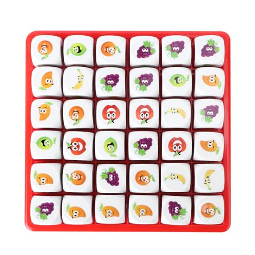 JOINPAYA 1 Satz Obst-Sudoku-Spiel Familien-Desktop-Spiel Kindergeschenk Sudoku-Schach Sudoku-brettspiel Logisches Spielbrett Sudoku Im Fruchtstil Schachspielbrett Plastik von JOINPAYA