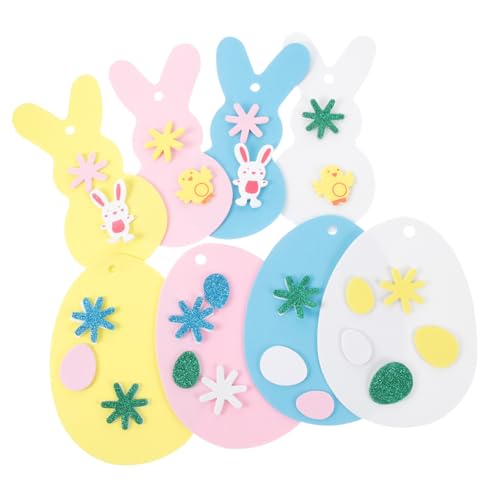 JOINPAYA 1 Satz Osterdekoration Kinderversorgung zum Anfassen Wassertischspielzeug DIY-Versorgung Hasenornament Ostern Kinder Easter Bunny Ostereier schmuck Ostereier mit Aufkleber Eva von JOINPAYA