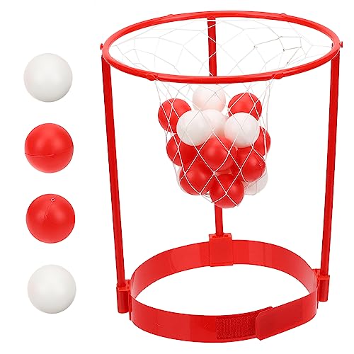 JOINPAYA 1 Satz Overhead-Schuss kinderspielzeug interaktives Indoor- Spiele Gadget Basketball Stirnband Wurf-Fang-Spiel Wurfspiel für Plastik rot von JOINPAYA