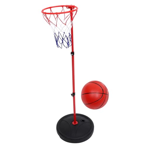 JOINPAYA 1 Satz Pool-Basketball-Spielzeug Kinder sandspielzeug Kinder strandspielzeug Pool Basketball Spielzeug Aufblasbarer Basketball Strand-Pool-Basketball Basketballkorb Plastik rot von JOINPAYA