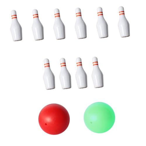 JOINPAYA Bowlingpins Zum Basteln 1 Satz Puppenhaus-Bowling Desktop-Bowling Gadget Bowlingkegel Für Miniaturen -hausversorgung Puppenhaus-versorgung -Bowling- von JOINPAYA