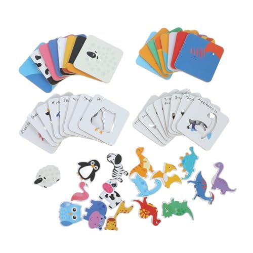 JOINPAYA 1 Satz Puzzle Kindererziehung Tierische Rätsel Lernspielzeug Für Kleinkinder Rätsel Für Babys Rätsel Für -rätsel Tiere Rätseln Rätsel Für Kleinkinder Papier von JOINPAYA