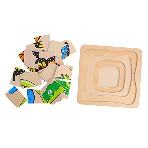 JOINPAYA Cartoon Puzzle Spielzeug Kinder Puzzle Set Holz Mehrschichtiges Puzzle Für Kinder von JOINPAYA