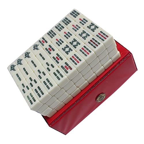 JOINPAYA 1 Satz Reise Freizeit Mahjong Mahjong-Requisiten Mini-Mahjong-Kit Spielzeug für die Reise Mahjong Spiele Mahjong Game Chinesisches Mahjong-Spielzeug Mahjong für unterwegs Acryl von JOINPAYA