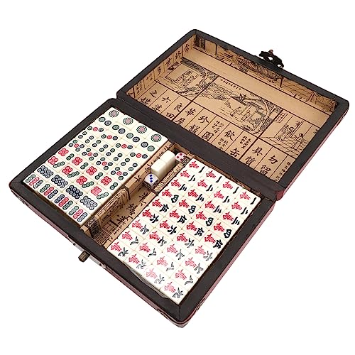 JOINPAYA Lustiges Mahjong-brettspiel-Spielzeug Mahjong-Set Mit 20 Karten Reisespiel-Set Kompakt Für Zu Hause Und Unterwegs von JOINPAYA