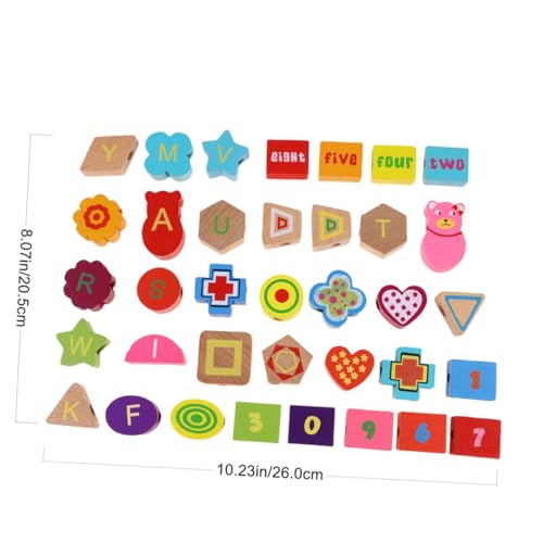 JOINPAYA 1 Satz Saite Lernspielzeug Kinder Puzzle rätselbuch Kinder holzspielzeug Puzzle für Kinder Kinderspielzeug kidtraxtoys Perlenspielzeug für Kinder Perlenspielzeug aus Holz Hölzern von JOINPAYA