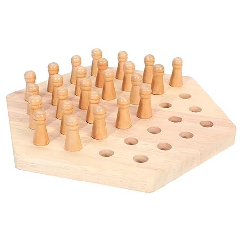 JOINPAYA 1 Satz Schach-Matching-Spiel Streichholz Schachspiel Memory-Matching-brettspiel Lustiges Blockbrettspiel Intelligentes Logikspiel Brettspiele Für Kinder Schachbrettspiel Hölzern von JOINPAYA