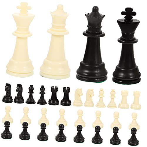 JOINPAYA 1 Satz Schachfiguren Internationales Schach P.p. Schach Chinesisches Schach Denksport-Spiel Schach Ersatz Schachbrett Zubehör Schachbrett Schach Schachbrettfiguren Schachblock Pp von JOINPAYA