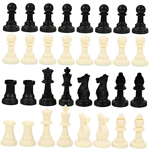 JOINPAYA 1 Satz Schachfiguren Schach zubehör Chess Pieces schachspiele Schachspiel Zubehör Schach für Brettspiel klassisches Schach Schachbrett Schach Schachbrett zubehör Schach aus Plastik von JOINPAYA