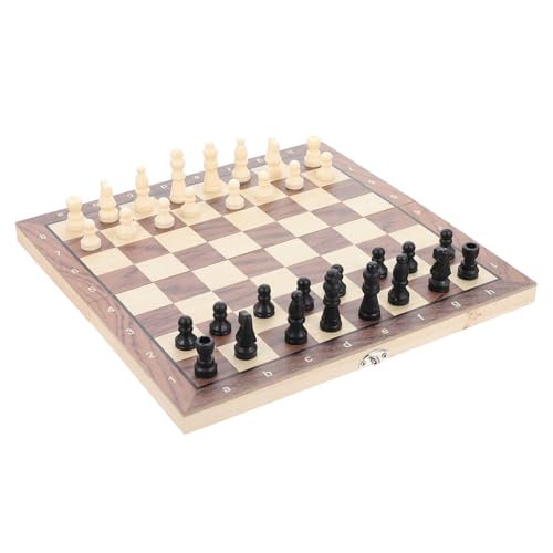 JOINPAYA 1 Satz Schachset schachspiel kinderschachspiel Holzschachspiel Schachspiel für Spaß schachcomputer Dame Brettspiel Spiele Holz Schach Westschach aus Holz hölzern von JOINPAYA