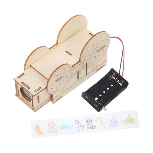 JOINPAYA 1 Satz Selbstgebauter Projektor Puzzlematte Werkzeug Wissenschaftsprojektor Aus Holz Zum Selbermachen Handgefertigter DIY-wissenschaftsprojektor DIY-projektor-kit Kiefernholz Beige von JOINPAYA