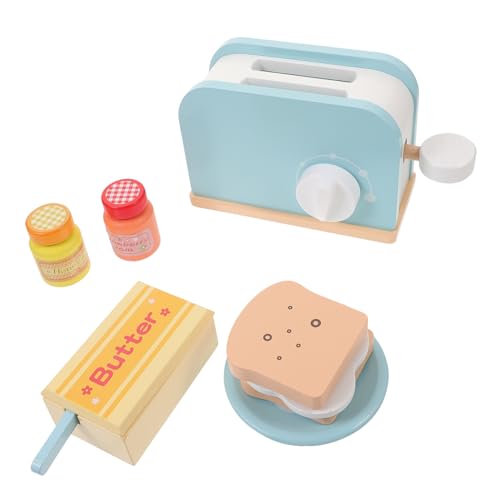 JOINPAYA Holzküchen-Toaster-spielset Mini-brotbackautomat Spielzeug Für Kinder So Tun Als Ob Pädagogisches Lernspielzeug von JOINPAYA