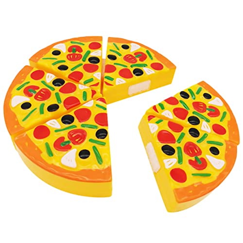 JOINPAYA 1 Satz Simulationspizza für kinderspielzeug Toys Küchenspielzeug Pizza Kid Toys pädagogisches Pizzaspielzeug schneiden Plastik. Orange von JOINPAYA