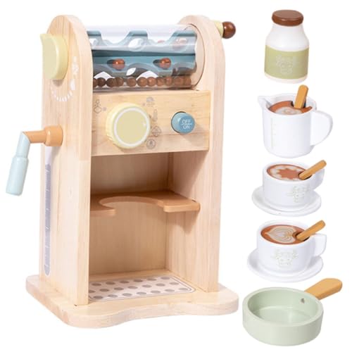 JOINPAYA 1 Satz Simuliertes Kaffeemaschinenspielzeug Für -kaffeemaschine, Für Holzspielzeug Für Kinderaccessoire Spielküchenzubehör Beige Hölzern von JOINPAYA