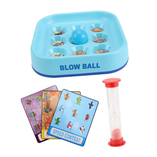 JOINPAYA 1 Satz Spielball Schach Stressbälle für Kinder Blasbecher und Kugelspielzeug schwimmendes Ballspiel interaktives Spielzeug kinderspielzeug Schlagball Blasball Spielzeug Abs Blue von JOINPAYA