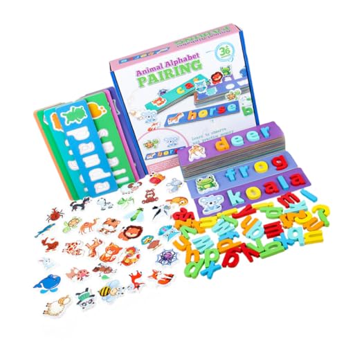 JOINPAYA 1 Satz Spielzeug zur Alphabeterkennung Buchstaben Puzzle buchstabenpuzzle holzrätsel Zauberrätsel Babyspielzeug englisch lehrmittel Alphabet-Spielzeug für Kleinkinder Papier von JOINPAYA