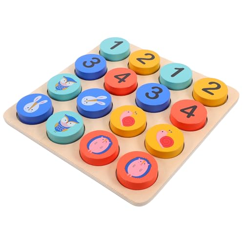 JOINPAYA 1 Satz Sudoku-Spiel Bauen Kinderspiele Mathe- Puzzle Formen Puzzle- gedächtnisspiel holzspielzeug Logikspiel rätselspiel Ball-Sudoku Kinderbedarf von JOINPAYA