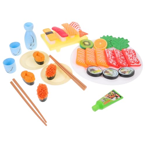 JOINPAYA 1 Satz Sushi-Simulation Miniatur-Sushi-Modell Gefälschtes Sushi Küchenzubehör Für Puppenstuben Mini- -küchendisplay Miniatur-Essen Sushi-Essen-Ornament Mini- - Plastik von JOINPAYA