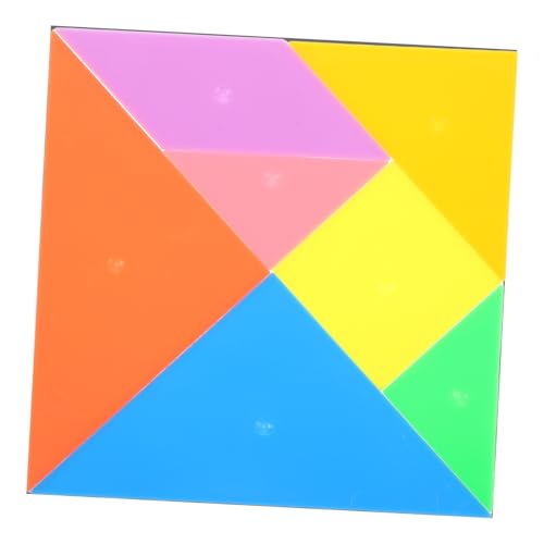 JOINPAYA 1 Satz Tangram-Spielzeug Tangram-Puzzle Puzzle Formen Mathe-lernangebot Buntes Puzzlespielzeug Für Kinder Puzzle-Requisiten Puzzle-Chips Puzzle-Spielzeug Für Kinder Plastik von JOINPAYA