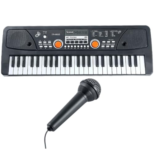 JOINPAYA 1 Satz Tastatur Mit 49 Tasten Instrument Schlüssel Elektronisch Klaviatur Musik Klavierspielzeug Für Intelligentes Klavier Für Anfänger Tastenklavier Plastik Black von JOINPAYA