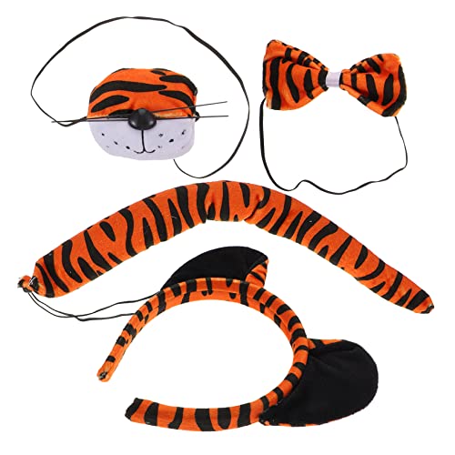 JOINPAYA 1 Satz Tiger-Anzug Tiger Die Ohren Tigeranzug Für Tigerohren Tigerkostüm Tierkostüm Für Karneval-Tiger-kostüm-Sets Kleinkindkostüme Tiger-dekor Stoff von JOINPAYA