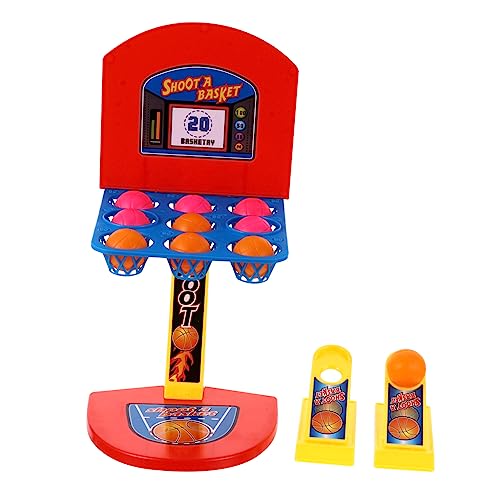 JOINPAYA 1 Satz Tischspiel Basketballkorb Mini- Mini-Basketball Kinderbasketball für kinderspielzeug Basketball Spiel Desktop-Spielspielzeug Plastik Colorful von JOINPAYA