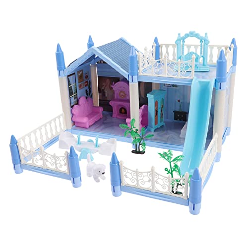 JOINPAYA 1 Satz Villa Schloss Selber Bauen 3D- -Puzzle 3D-Puzzle Für Kinder Mädchenhaus-Puzzle 3D-Schloss-Puzzle Miniatur-hauspuzzle Puppenhaus-Ornament 3D-hausmodell Plastik Rosa von JOINPAYA