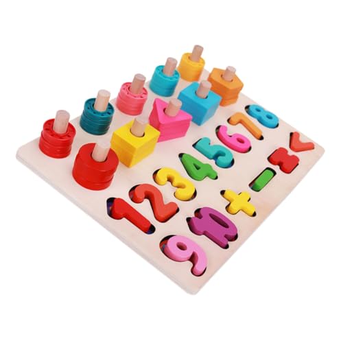 JOINPAYA 1 Satz Vorschulspielzeug Puzzlematte Puzzlekleber Lernspielzeug Für Den Vorschulalter Lernspielzeug Für Kleinkinder Holzspielzeug Für Colorful Hölzern von JOINPAYA