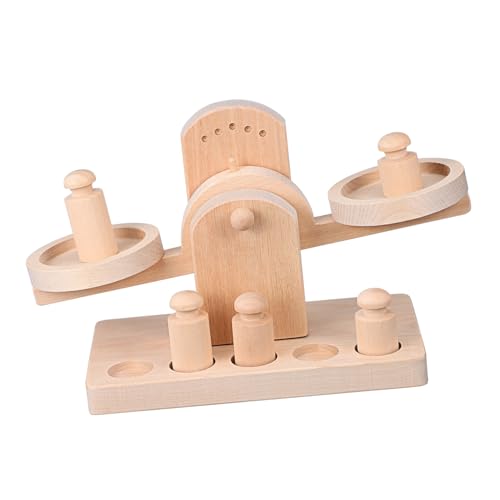 JOINPAYA Balance Waage Spielzeug Für Kinder 1 Set Holz Pädagogisches Spielzeug Fördern Kreativität Hand-Auge Koordination von JOINPAYA