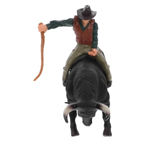 JOINPAYA 1 Satz Western-Cowboy-Stier Cowboyfiguren Cowboy-Actionfigur kinderzimmerdeko für Kinderzimmer Toys Desktop-Handwerk lebendiges Modell PVC von JOINPAYA