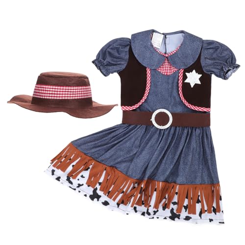 JOINPAYA 1 Satz Western-cowboy-kleidung Für Damen Western-mädchen-outfit Cowgirl-kostüm Für Mädchen Und Kinder Frauenkleidung Frau in Westlicher Kleidung Westliches Kleid Tuch von JOINPAYA