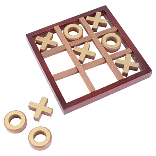 JOINPAYA 1 Satz Xo Schach Bildungsspielzeug Zehenspielzeug Aus Holz Kinderspielzeug Strategie-brettspiel Brettspiel Spielspielzeug Für Spieler Brown Hölzern von JOINPAYA