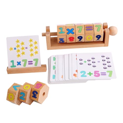 JOINPAYA 1 Satz Zauberwürfel-lehrmittel Spielzeug Blockieren Numerisches Design-blockspielzeug Block-Puzzle Tragbares Puzzle-Spielzeug Kinder Rätsel Puzzles Für Kinder Rätsel Für Hölzern von JOINPAYA