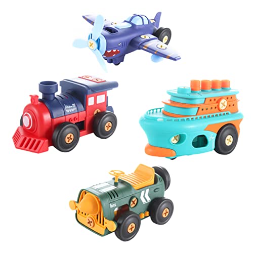 JOINPAYA 1 Satz Zusammenbau Auto Spielzeug Fahrzeuge zerlegen Babyautospielzeug Zugmodell Kinder bastelset basteln für Kinder Toy car Retro-Auto-Spielzeug Dampfschiff zusammenbauen Plastik von JOINPAYA