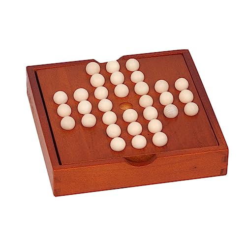 JOINPAYA 1 Satz einzelnes edles Schach Schachbrett Spielzeug Tischspiele für Kinder denkspiele für Kinder für Kinder frühpädagogisches Angebot Schachbrett aus Holz hölzern Brown von JOINPAYA