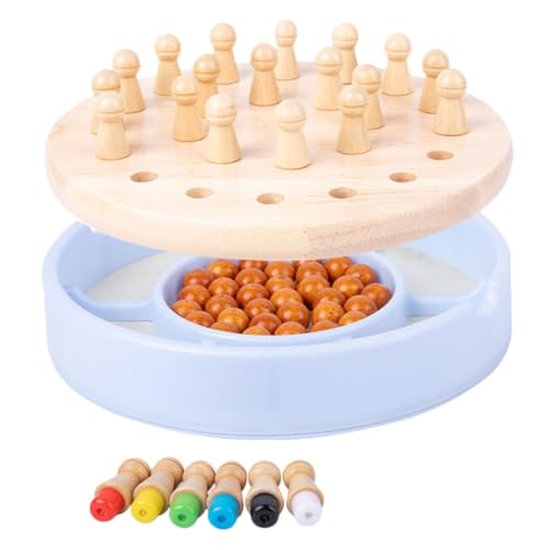 JOINPAYA 1 Satz -in-Eins-Gedächtnis Schach Faltschachspiel Schach Spielzeug Kinderschach Schachbrett Kinder Schachbrett für Kinder Schachspielzeug Memory-Spielzeug aus Holz hölzern von JOINPAYA