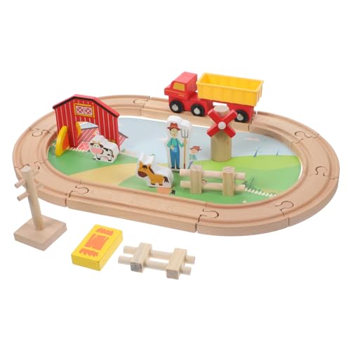 JOINPAYA 1 Satz interaktives Spielzeug Kinder holzspielzeug holzzug Spielzeug Toys for Boys kleinkinderspielzeug Bahngleise für Kleinkinder Kleinkind gefallen lustige Holzeisenbahn hölzern von JOINPAYA