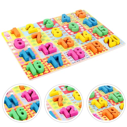 JOINPAYA 1 Satz kognitives kinderspielzeug für Babys säugling kennenlernspiele babybrause Holzbausteine Puzzle- aus Holz Papier von JOINPAYA