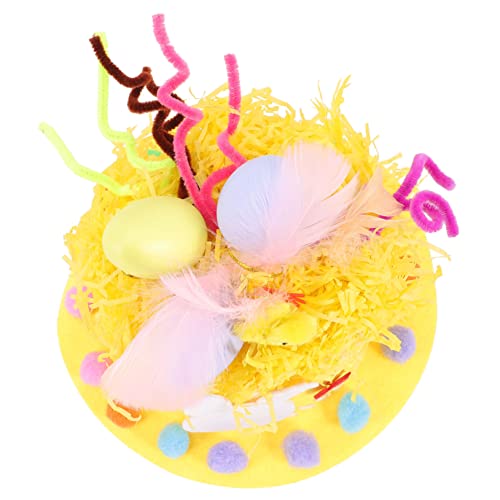 JOINPAYA 1 Satz ostern DIY hut easter decoration Ostern Geschenkidee Hüte für Kinder Osterparty liefert Hut Ostermütze selber machen Materialien zur Herstellung von Kinderhüten Vlies von JOINPAYA