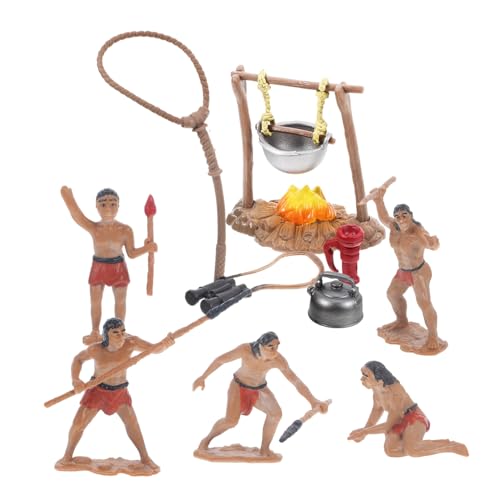 JOINPAYA 1 Satz primitives Spielzeug Primitive Men Spielzeug Original Mensch Modell Miniatur-Primitiv-Männer-Dekoration Mikro-Landschaftsdekoration Mini-Menschenmodell Bonsai-Handwerk von JOINPAYA