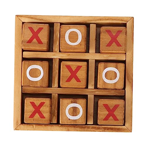 JOINPAYA 1 Satz xo Schach Kinder Puzzle rätselbuch Kinder Geschenkeidee Children Toys Toys Tischspiele für Kinder Spielzeug für draußen xo Familienspiele Klassische Brettspiele hölzern von JOINPAYA