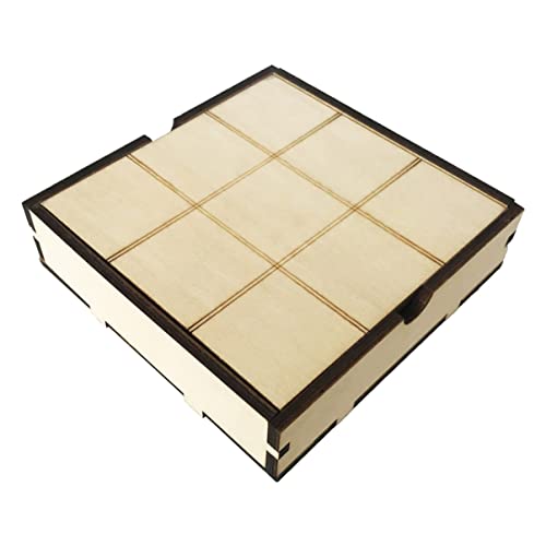 JOINPAYA 1 Satz xo Schach Puzzle rätselbuch настольная игра Toys for -Toe-Brettspiel Klassische Brettspiele Tictactoe-Schachspiel Lindensperrholz von JOINPAYA