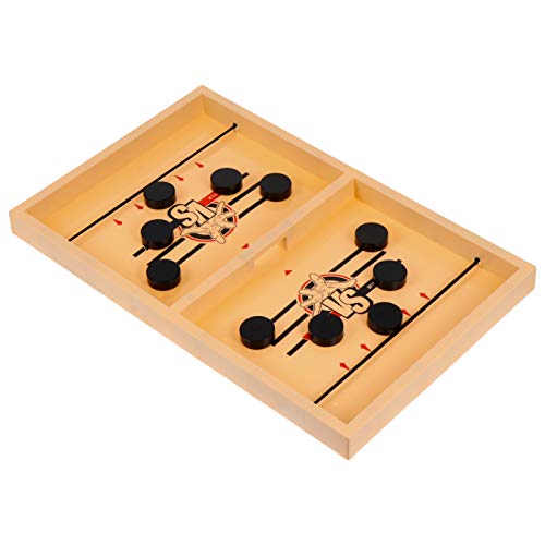 JOINPAYA 1 Schachtel Hüpfendes Schach Reiseschachspiel Airhockey-Pucks Spiele Schnelles Sling-Puck-Spiel Schachbrett Für Interaktives Schachspiel Pädagogisches Holz von JOINPAYA