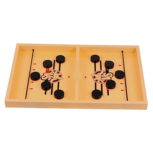 JOINPAYA 1 Schachtel Hüpfendes Schach Schachbrett Für Schnelles Sling-Puck-Spiel Airhockey-Pucks Interaktives Schachspiel Spiele Reiseschachspiel Pädagogisches Holz von JOINPAYA