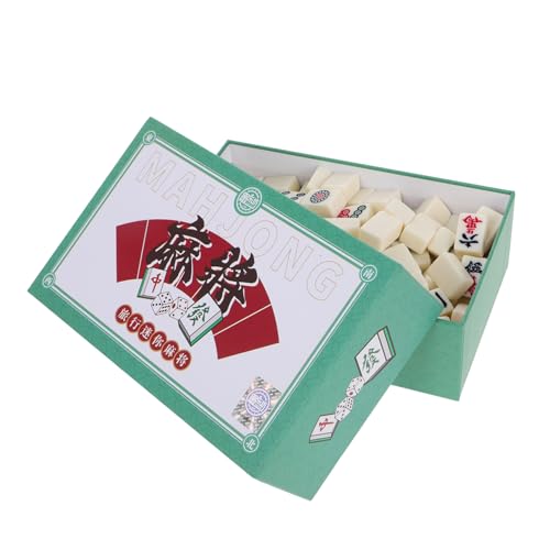 JOINPAYA 1 Schachtel Mini-Mahjong-Steine Mahjong-kit Mahjong-brettspiel Wohnheim-Essentials Mahjong Für Unterwegs Mahjong Für Den Heimgebrauch Requisiten Für Reisespiele Melamin von JOINPAYA