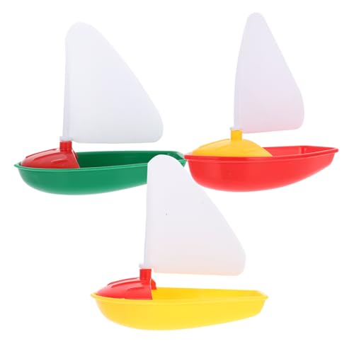 JOINPAYA Mini-segelboot-Spielzeug Aus Kunststoff für Jungen und Mädchen 1 Set 3-teilig Badespielzeug Boot Badewannenspielzeug Lustige Designs für Kleinkinder von JOINPAYA