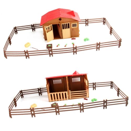 JOINPAYA 1 Set Bauernhof Modell Spielzeug Spielzeug Bauernhof Szene Modell DIY Bauernhof Spielset Bauernhof Spielset Bauernhof Szene Spielzeug Bauernhof Szene Spielset von JOINPAYA