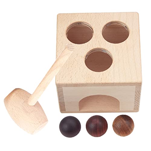 JOINPAYA 1 Set-Box Ballbox-Spielzeug Ballschlagendes Spielzeug Stapelspiele Für Babys Bälle Klopfen Spielzeug -Kleinkind-Spielzeug Musik Pochendes Spielzeug Hammer Bank Spielzeug Holz von JOINPAYA