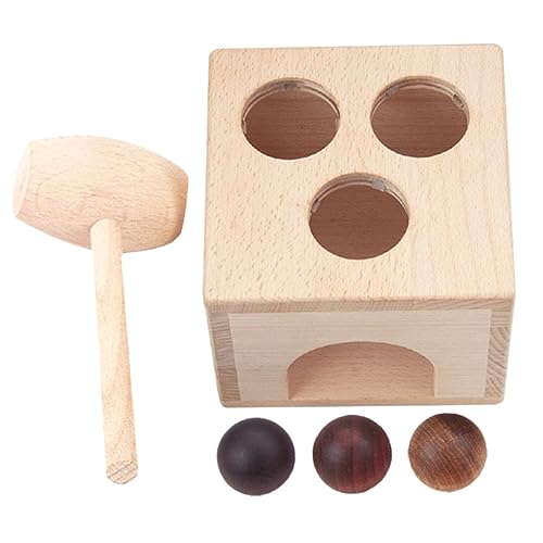 JOINPAYA 1 Set-Box Ballbox-Spielzeug Hammer Bank Spielzeug Ballschlagendes Spielzeug Musik Pochendes Spielzeug Stapelspiele Für Babys Spielzeug Mit Hammer Und Stift Kognitionsspielzeug Holz von JOINPAYA